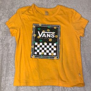 Orange Vans Tee Shirt Size Medium Youth
